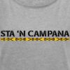 Frasi Romane Sta 'n Campana T-shirt Donna con Risvolti Grigia - particolare