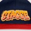 Frasi Romane STACCE Cappello Baseball Blu-Rosso Particolare
