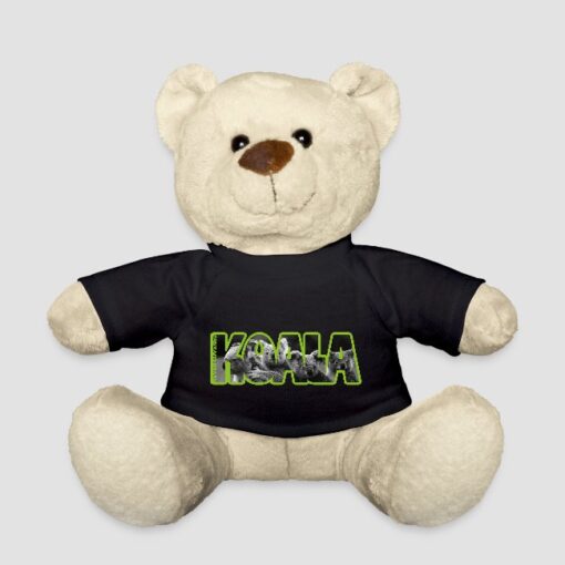 Koala Orsetto Peluche con T-shirt Nera