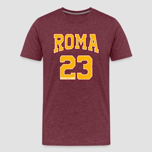 23 Roma T-shirt Premium Uomo Bordeaux