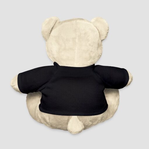 Orsetto Peluche con T-shirt Nera Retro