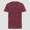 T-shirt Premium Uomo Bordeaux Retro